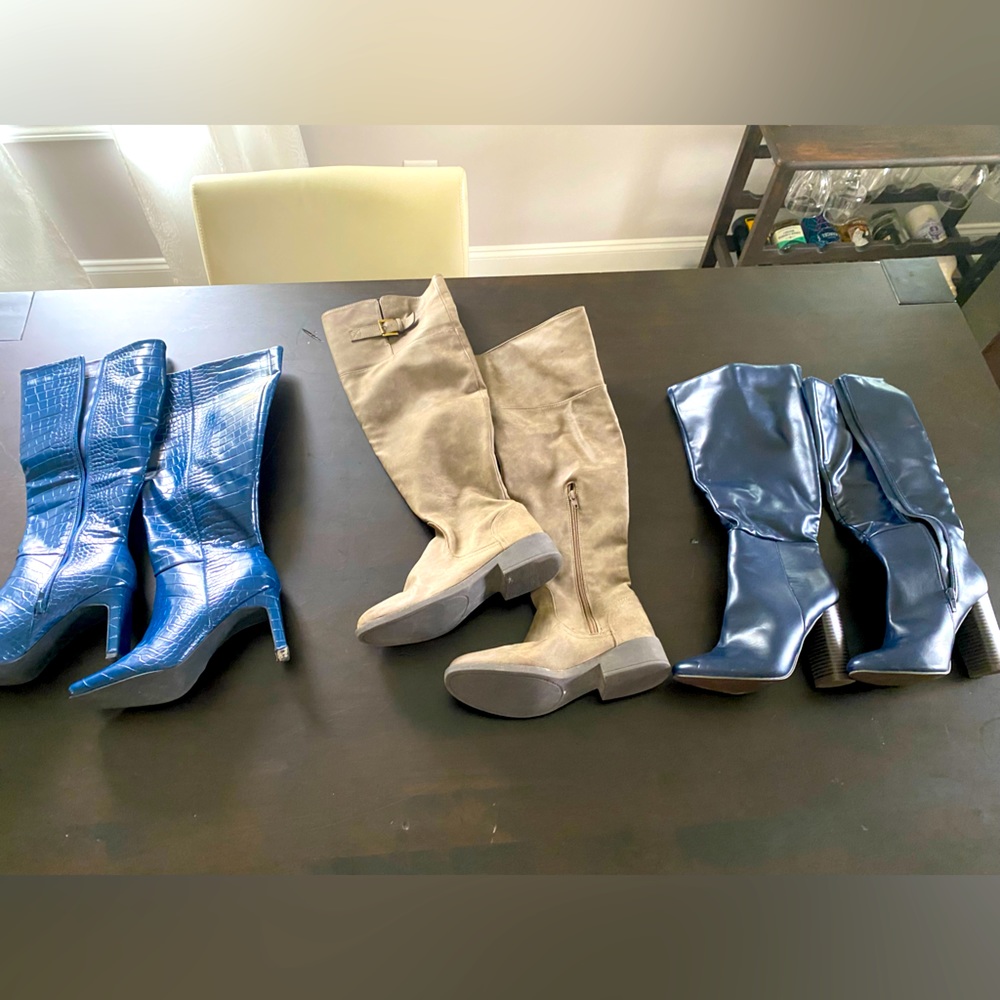 3 new pairs of Knee High boots
